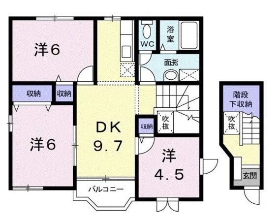 グランデ　カーサＢの物件間取画像